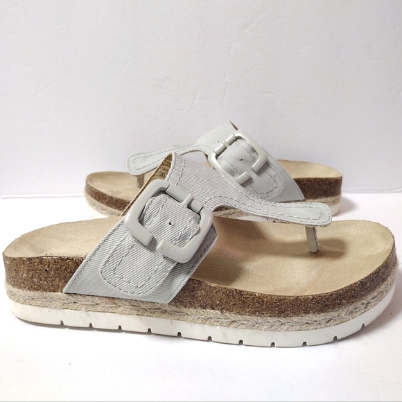 Bjorndal Penelope Footbed Women's T-Strap Slip-On Thong Espadrille Cork Sandal 7 - Picture 5 of 10